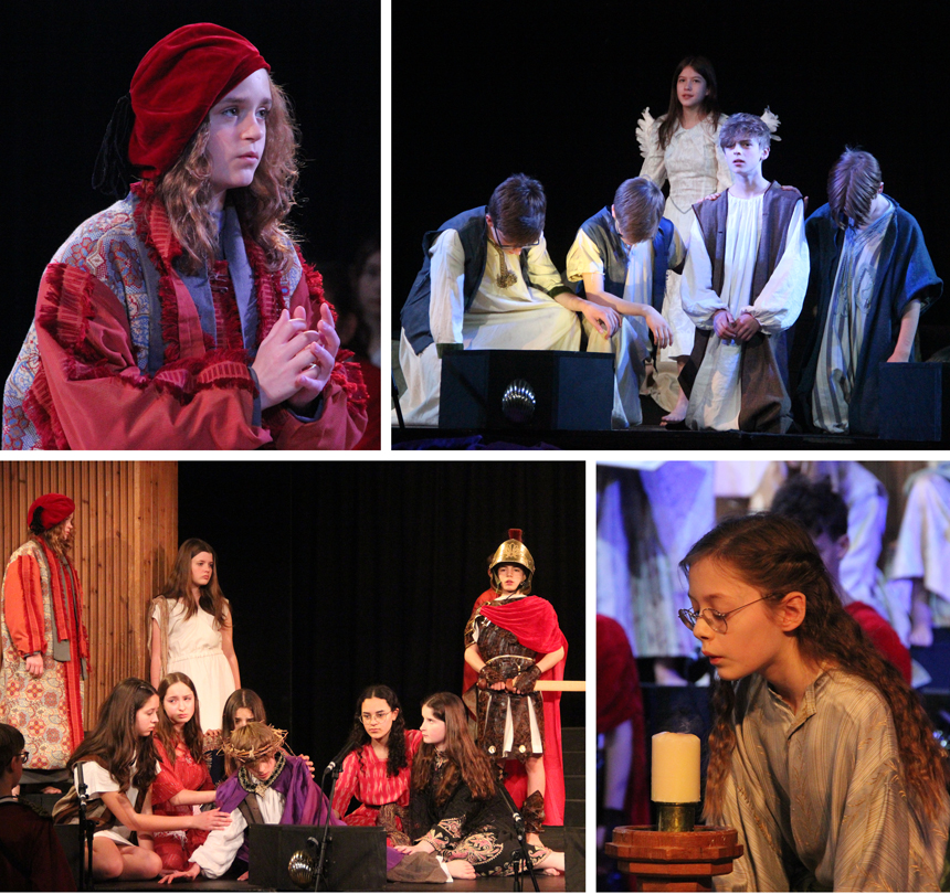 Students in Sixth Form's 'Passion Play' 2024